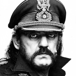 Lemmy Kilmister Motorhead Rock N Roll Heavy Metal Alchohol Pop Art Lowbrow Mutton Chops Mustache Beard Punk Hawkwind image 2