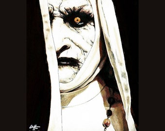 Valak - The Demon Nun The Conjuring 2 Supernatural Dark Art Lowbrow Haunted Bonnie Aarons Gothic Poltergeist Ghosts Paranormal