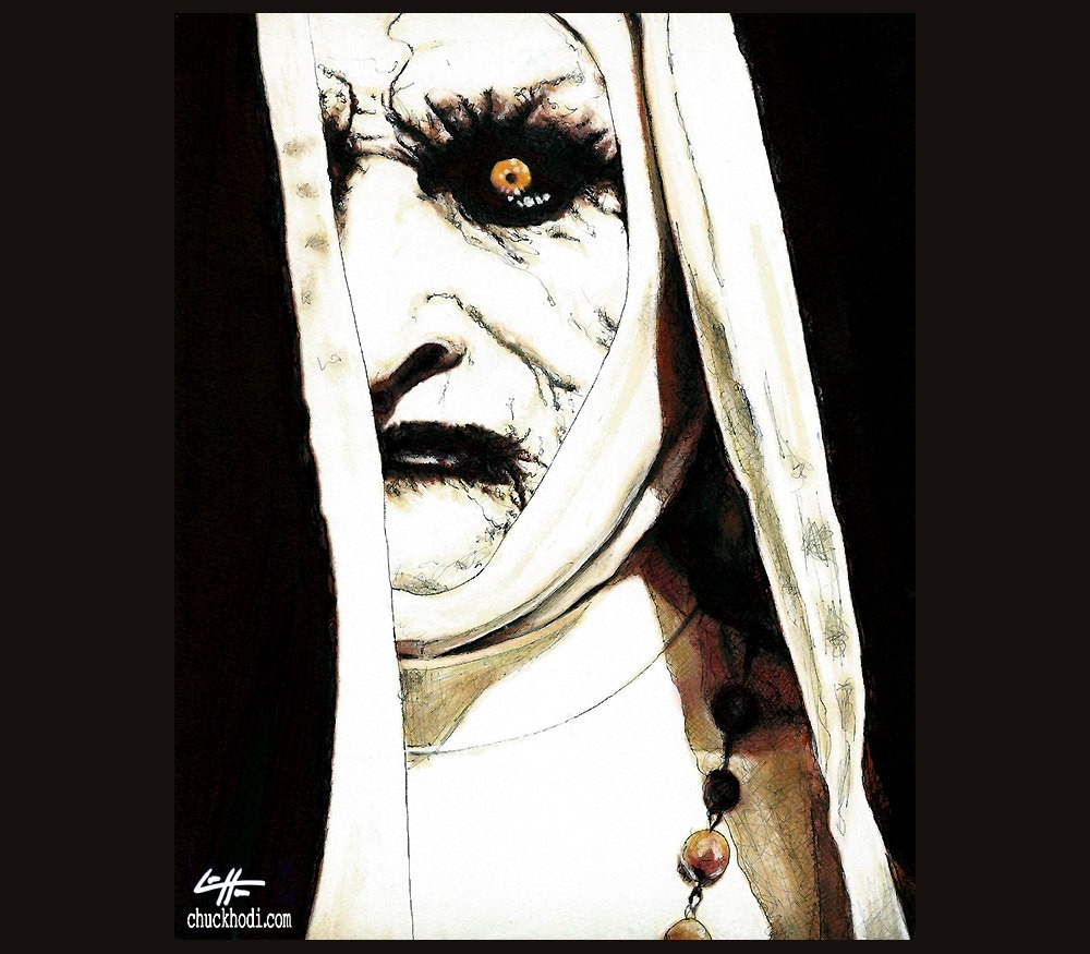 Valak - The Demon Nun The Conjuring 2 Supernatural Dark Art Lowbrow Haunted Bonnie Aarons Gothic Poltergeist Ghosts Paranormal