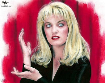 Laura Palmer - Sheryl Lee Twin Peaks David Lynch Dark Art Horror TV 90s Pop Art Lowbrow Art Creepy Angent Cooper Surreal