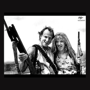 Mickey and Mallory Knox - Natural Born Killers Oliver Stone Quentin Tarantino Woody Harrelson Pop Art Juliette Lewis