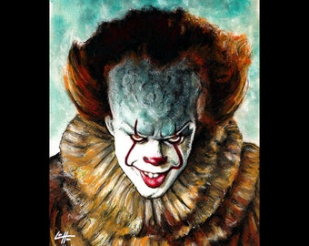 Pennywise - Clown Stephen King Horror Fantasy Drama Comedy Monster Creature Scary Halloween Serial Killer Pop Art Ruff Evil