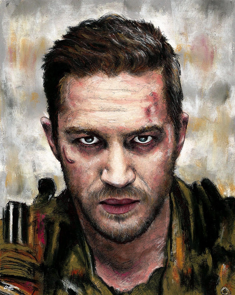 Mad Max Fury Road Immortan Joe Tom Hardy Post Apocalyptic Dystopia Fantasy Dark Art Sci Fi Pop Art Print 8x10 Max Rockatansky