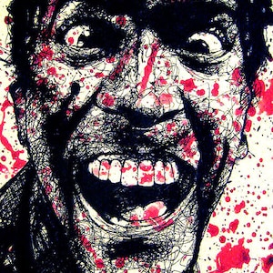 Ash Williams Bruce Campbell Army of Darkness Evil Dead Horror Dark Art Blood Comedy Necronomicon Spooky Cult Pop Gothic image 2