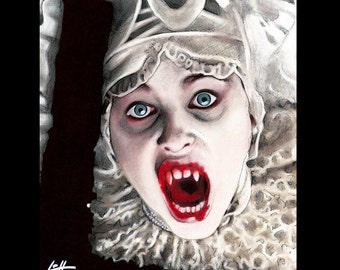 Print 8x10" - Lucy Westenra- Gary Oldman Bram Stoker Vampire Blood Winona Ryder Pop Art Lowbrow Art Gothic Sadie Frost Creature Dark Art