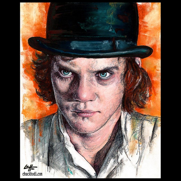 Alex - A Clockwork Orange Malcolm McDowell Stanley Kubrick Vintage Violence Gangs Murder Society British Punk Pop Art UK Cult Classic