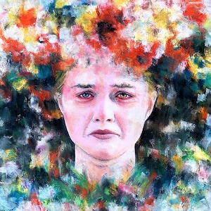 Midsommar - May Queen Pagan Cult A24 Ari Aster Folk Horror Dark Art Florence Pugh Hereditary Slasher Lowbrow Art Dani Ardor