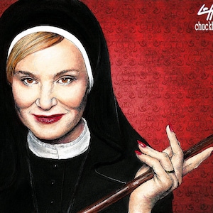 Sister Jude - American Horror Story Asylum Briarcliff Nun Dark Art Jessica Lange Evan Peters Gothic Halloween Lowbrow Pop Art