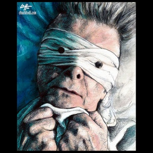 Lazarus - David Bowie Blackstar Aladdin Sane Space Odditty Glam Rock British Ziggy Stardust Guitar New Wave Pop Art The Labyrinth