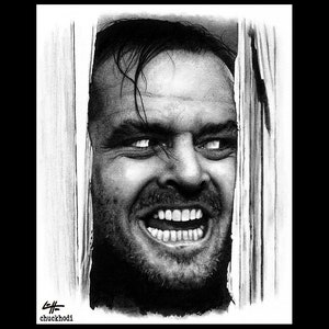 Here&#39;s Johnny! - Jack Torrance The Shining Jack Nicholson Redrum Scary Horror Dark Art Halloween Stanley Kubrick Pop Art