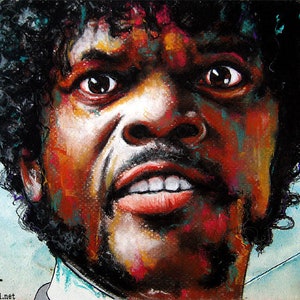 Ziet hij eruit als een bitch - Pulp Fiction Quentin Tarantino Jules Winnfield 90s Pop Art Samuel L Jackson Hitman Gangster Cult