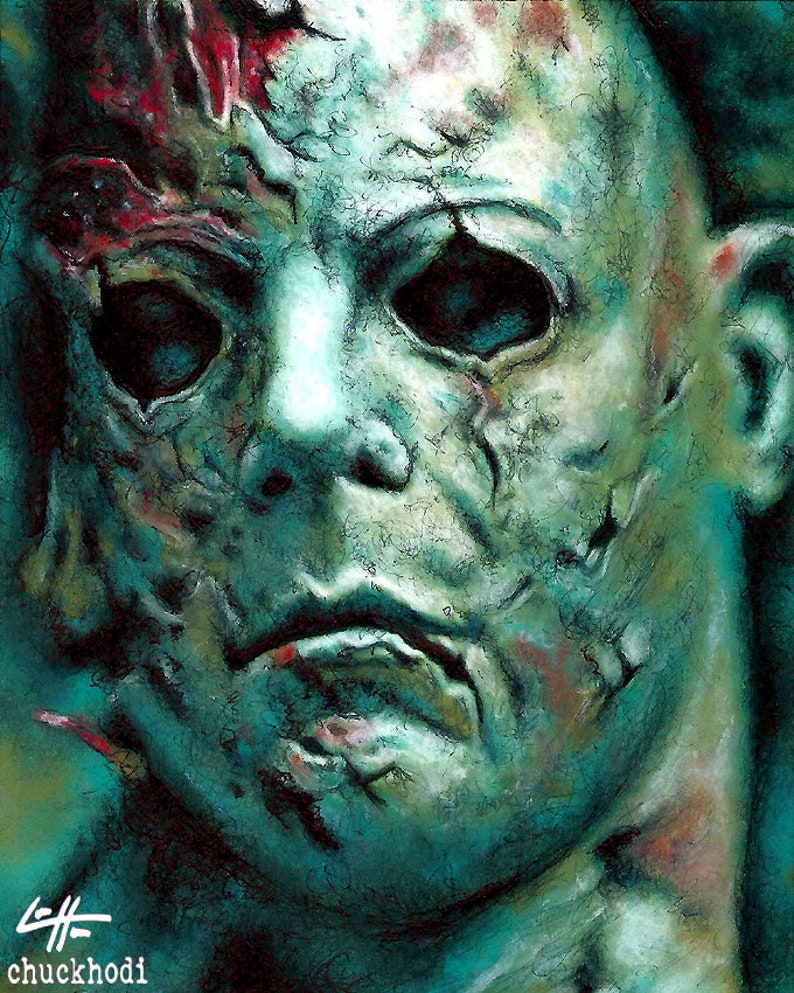 Michael Myers Halloween Dark Art Horror Rob Zombie Serial Killers Monster Mask Leatherface Freddy Krueger Boogeyman Pop Art Creature image 2