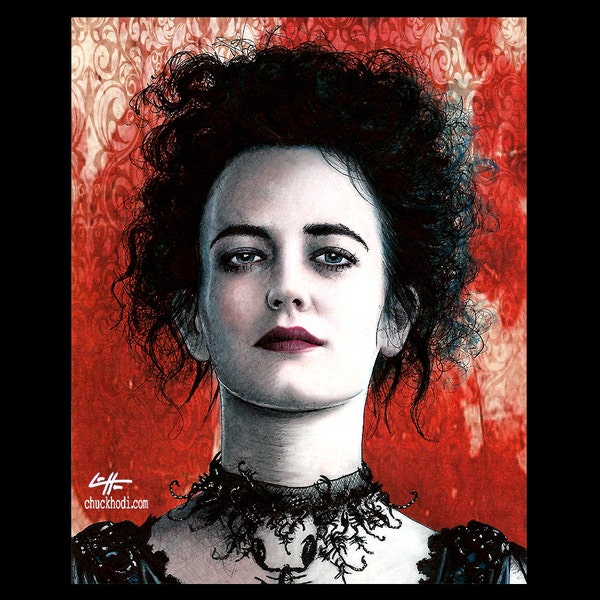 Vanessa Ives - Penny Dreadful Eva Green Supernatural Victorian London Frankenstein Gothic Dark Art Horror Lowbrow Pop Art