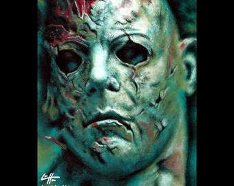 Michael Myers - Halloween Dark Art Horror Rob Zombie Serial Killers Monster Mask Leatherface Freddy Krueger Boogeyman Pop Art Creature