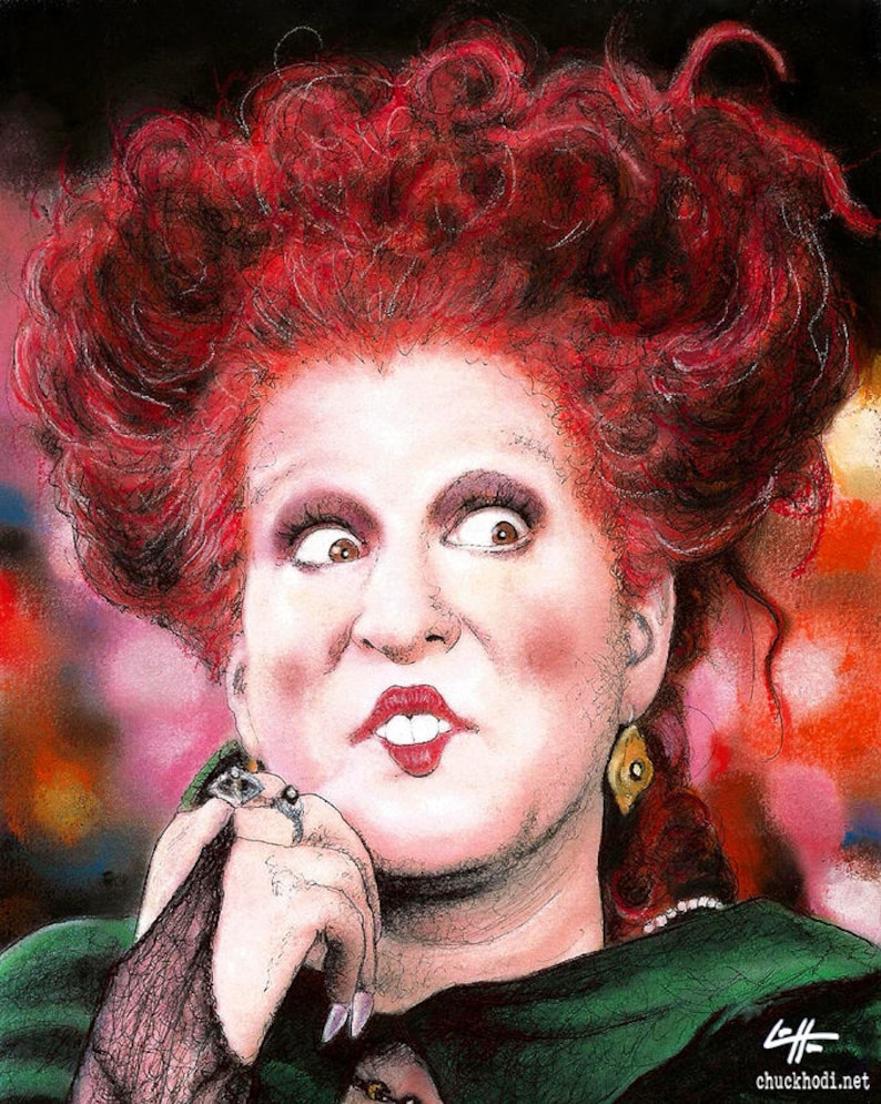 Print 8x10 Winifred Sanderson Winnie Hocus Pocus Etsy