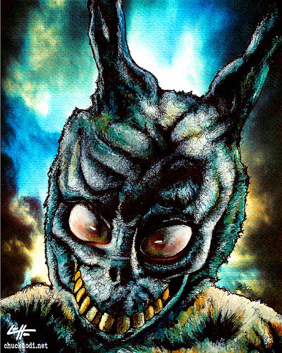 Print 8x10 Frank The Rabbit Donnie Darko Sci Fi Etsy