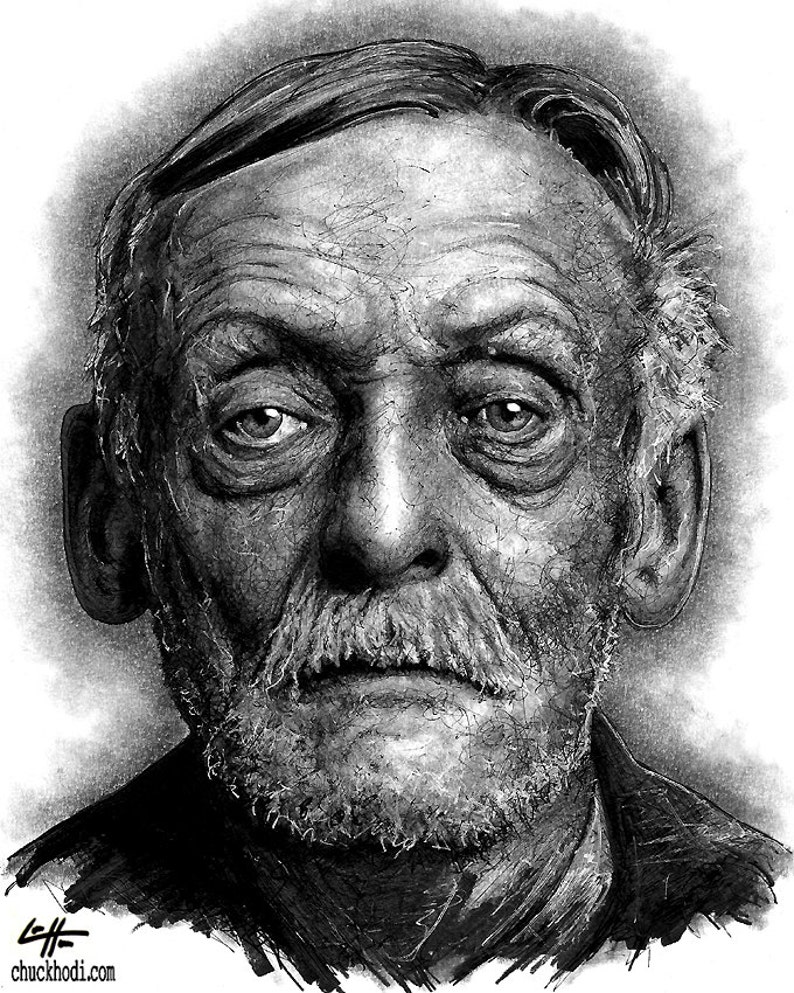 Albert Fish Serial Killers American Boogey Man Dark Art Lowbrow Pop Horror Beard Death Cannibal Murder Scary Spooky Monster image 2