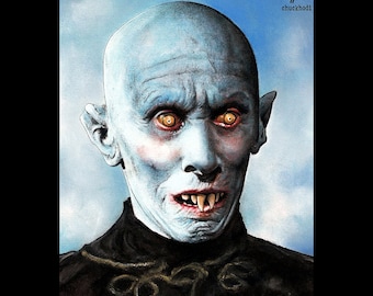 Kurt Barlow - Salems Lot Stephen King Vampire Dark Art Horror Reggie Nalder Lowbrow Art Monster Creature Spooky Halloween