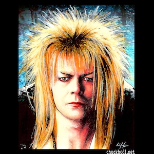 Jareth - Labyrinth Movie David Bowie Fantasy British Jim Henson Fantasy Goblin King Dark Art Surreal Magic Ziggy New Wave