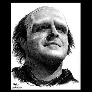 The Monster - Young Frankenstein Peter Boyle Gene Wilder Duistere kunst Komedie Horror Halloween Lowbrow Popart Gotisch Igor Klassiek