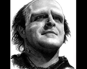 The Monster - Young Frankenstein Peter Boyle Gene Wilder Dark Art Comedy Horror Halloween Lowbrow Pop Art Gothic Igor Classic
