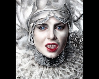 Lucy Westenra- Gary Oldman Bram Stoker Vampire Blood Winona Ryder Pop Art Lowbrow Art Gothic Sadie Frost Creature Dark Art