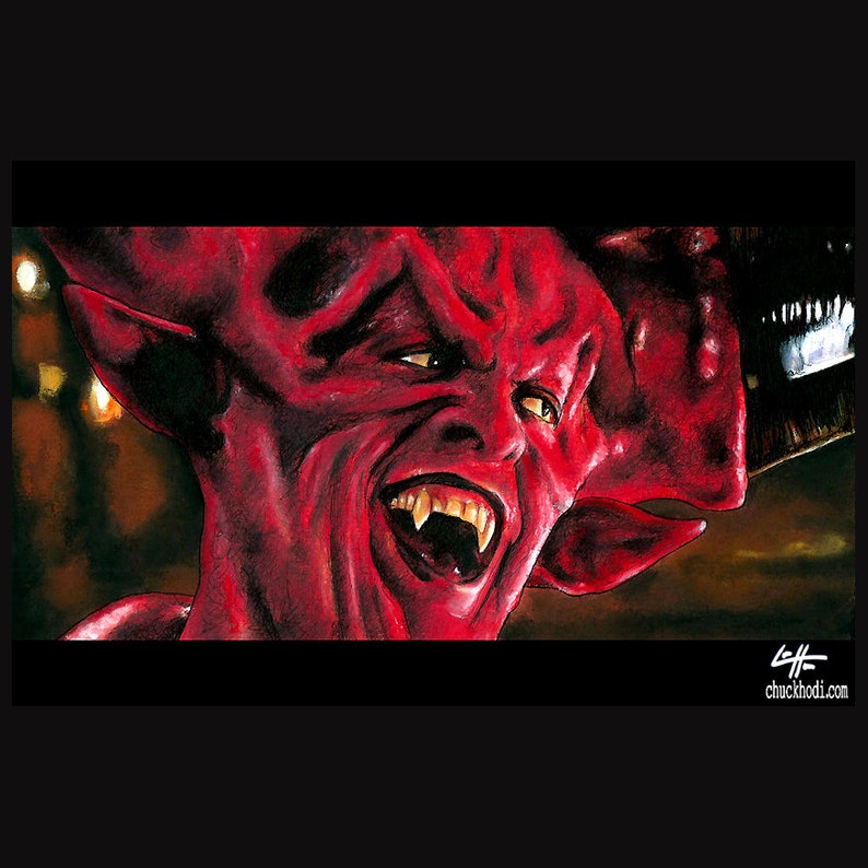 Lord of Darkness Legend Tim Curry Tom Cruise Fantasy Dark Art Fantasy Surreal Devil Satan Evil Horror 80s Pop Art Lowbrow image 1