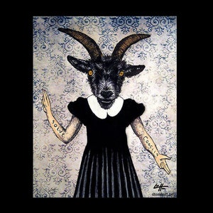 The Baphomet - Goat Animal Pagan Folklore Evil Demon Satan Devil Gothic Dark Art Horror Cute Dress Vintage Lucifer Creepy