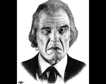 The Tall Man - Phantasm Jebediah Morningside Pompes funèbres Horreur Art sombre pilleur de tombes Angus Scrimm Telekinetic Spooky Pop Art Wishmaster