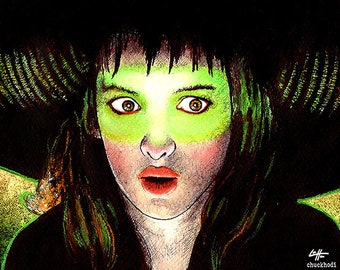 Lydia Deetz - Beetlejuice Winona Ryder Tim Burton Goth Gothic Angry Pop Art Dark Horror Cute Fantasy Surreal Halloween Spooky
