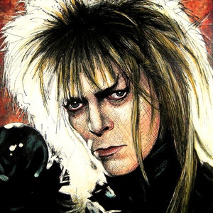 Jareth Labyrinth Movie David Bowie Fantasy British Jim Henson Fantasy Goblin King Dark Art Surreal Magic Ziggy New Wave image 2