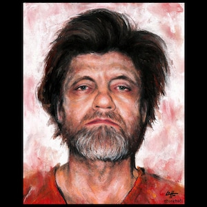 Ted Kaczynski - Unabomber Manifesto Mughshot True Crime Dark Art Industrial Society Cult Anarchy Primitive Anarcho Primitivism