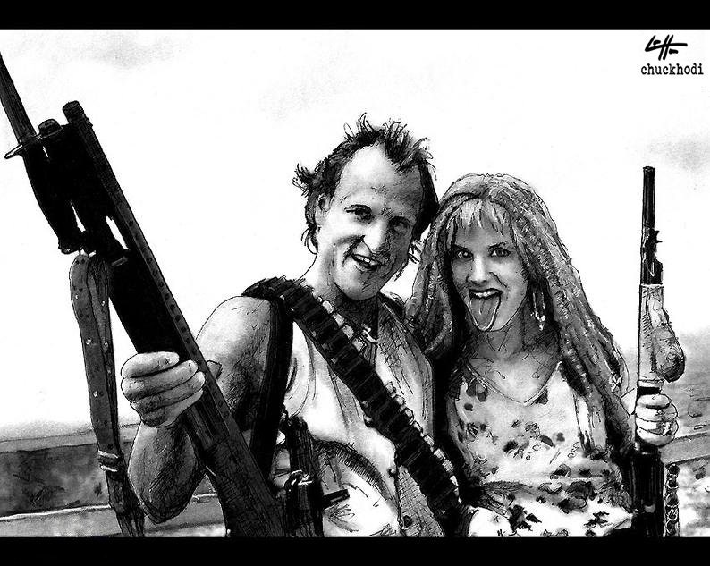 Mickey and Mallory Knox Natural Born Killers Oliver Stone Quentin Tarantino Woody Harrelson Pop Art Juliette Lewis image 2