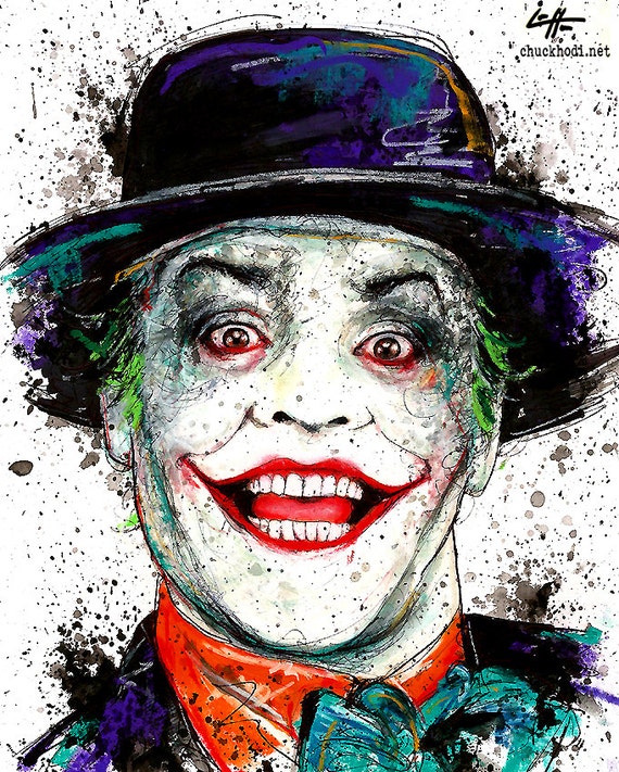 Print 8x10 the Joker Jack Nicholson Batman Villian - Etsy Hong Kong