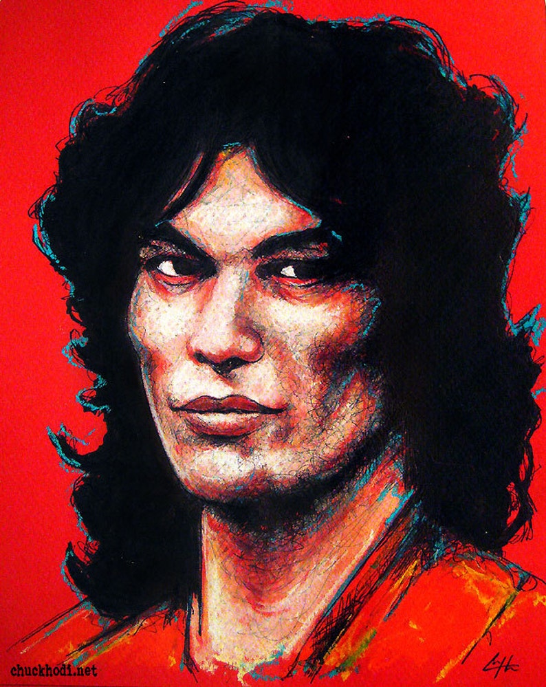 The Red Serial Killer Series John Wayne Gacy Charles Manson Jeffrey Dahmer Richard Ramirez Ted Bundy Dark Art Horror True Crime Murder image 4