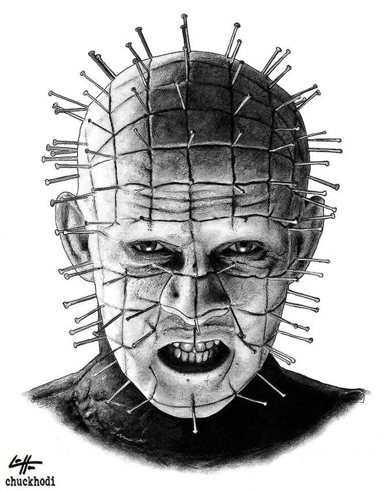 Pinhead - Hellraiser Cenobite Horror Dark Art Needles Science Fiction Leviathan Box Hell Evil Monster Creature Clive Barker - Etsy Australia