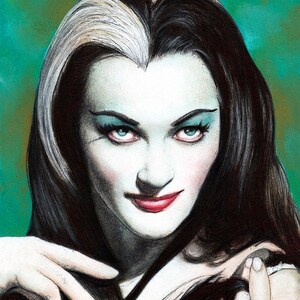 Lily Munster The Munsters Yvonne De Carlo Herman Munster Dark Art Horror Halloween Creepy Classic Monsters Gothic Lowbrow image 2