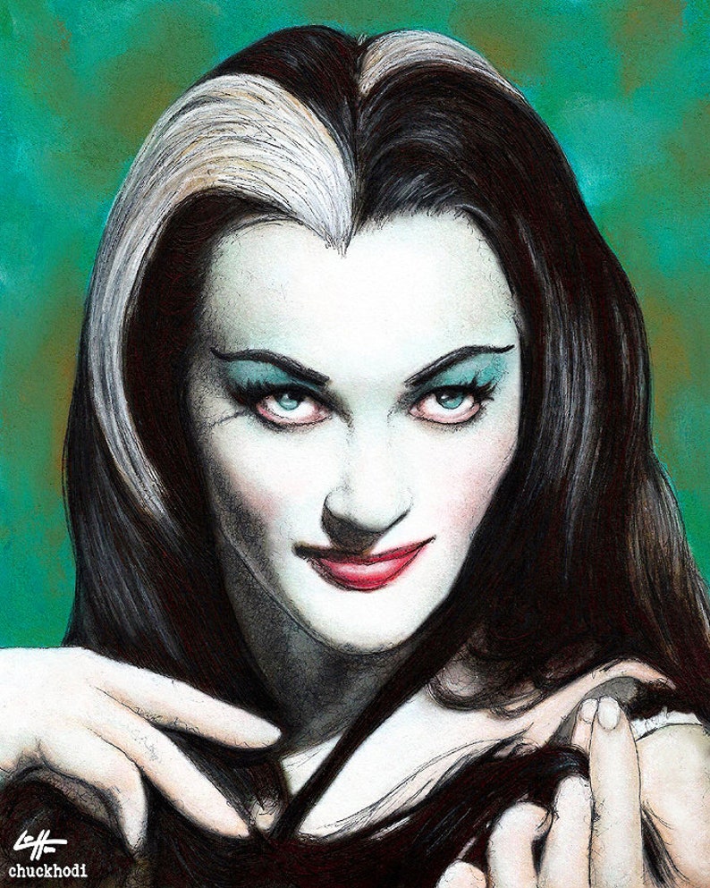 Lily Munster The Munsters Yvonne De Carlo Herman Munster Dark Art Horror Halloween Creepy Classic Monsters Gothic Lowbrow image 2