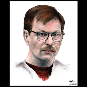 Gary Ridgway - Green River Killer Serial Killers True Crime Gift Dark Art Macabre Murder Monster Lowbrow Scary Death Horror Crime Scene