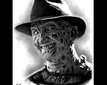 Freddy Krueger - Nightmare on Elm Street Horror Dark Art Pop Art Vintage Wes Craven Death Movie Scary Halloween Serial Killers