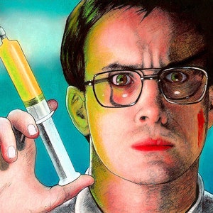 Herbert West - Re-Animator Reanimator HP Lovecraft Jeffrey Combs Dark Art Comedy Sci Fi Horror Pop Art Lowbrow Stuart Gordon