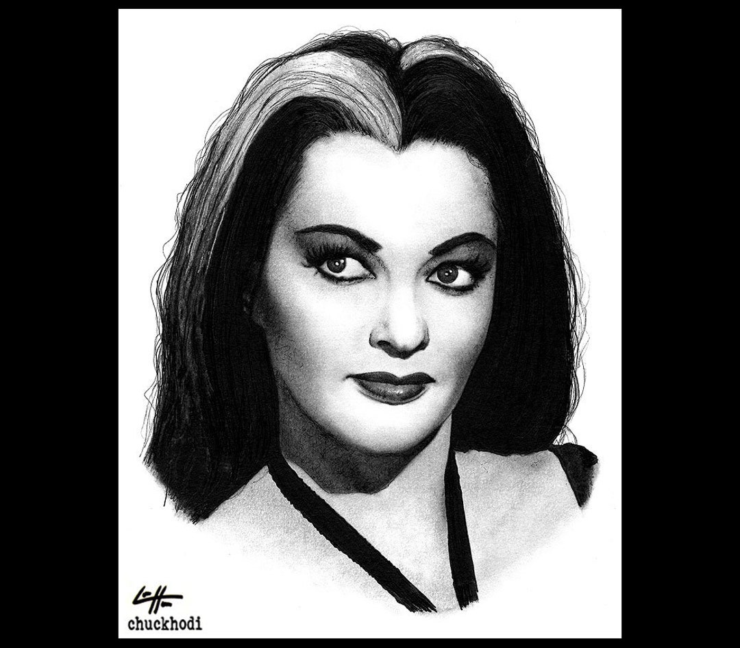 Lily Munster the Munsters Yvonne De Carlo Herman Munster Dark Art ...