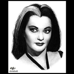 Lily Munster - The Munsters Yvonne De Carlo Herman Munster Dark Art Horror Halloween Creepy Monster Gothic Pop Art Lowbrow