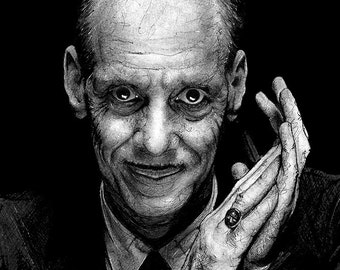 John Waters - Director Portrait Divine Pink Flamingos Mustache Filth Cult Film Cry Baby Johnny Depp Pop Art Lowbrow Hairspray Pop Art