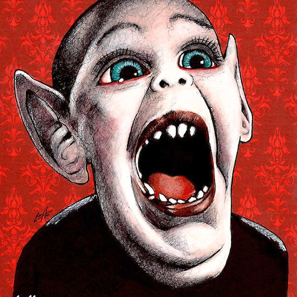 Bat Boy - Supermarkert Tabloid Monster Pop Art Dark Art Horror Fangs Vampire Gothic RIP Halloween Scary Haunted Monster Creature Spooky