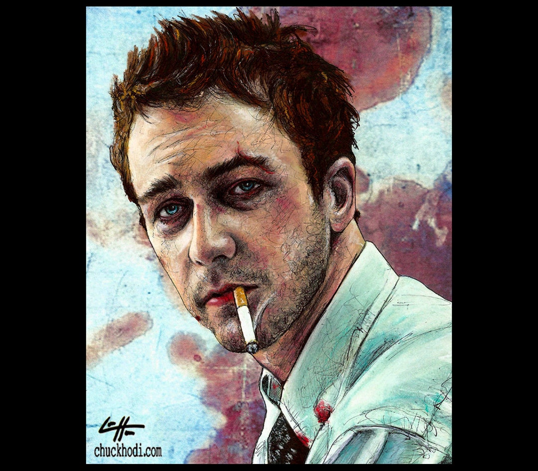 The Narrator Fight Club Edward Norton Brad Pitt Helena Bonham Carter