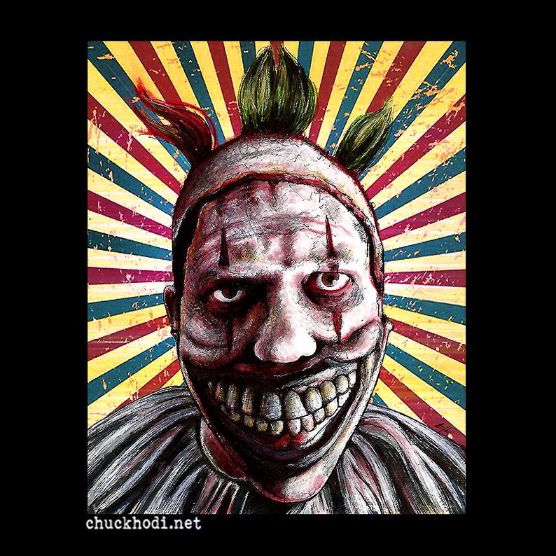 Print 8x10 Twisty the Clown American Horror Story Etsy