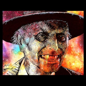 Reverend Henry Kane - Poltergeist The Beast Preacher Cult Ghost Paranormal Dark Art Horror Pop Art Gothic 80s Lowbrow Deity