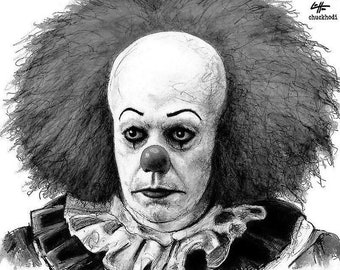 Pennywise - Clown Stephen King Horror Fantasy Cult Classic Monster Creature Scary Tim Curry Halloween Dark Art