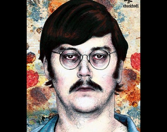 Edmund Kemper - Co-ed Killer Serienmörder Dark Art True Crime Horror Murder Brille Pop Art Death Evil Nekrophilie Lowbrow BTK Killer